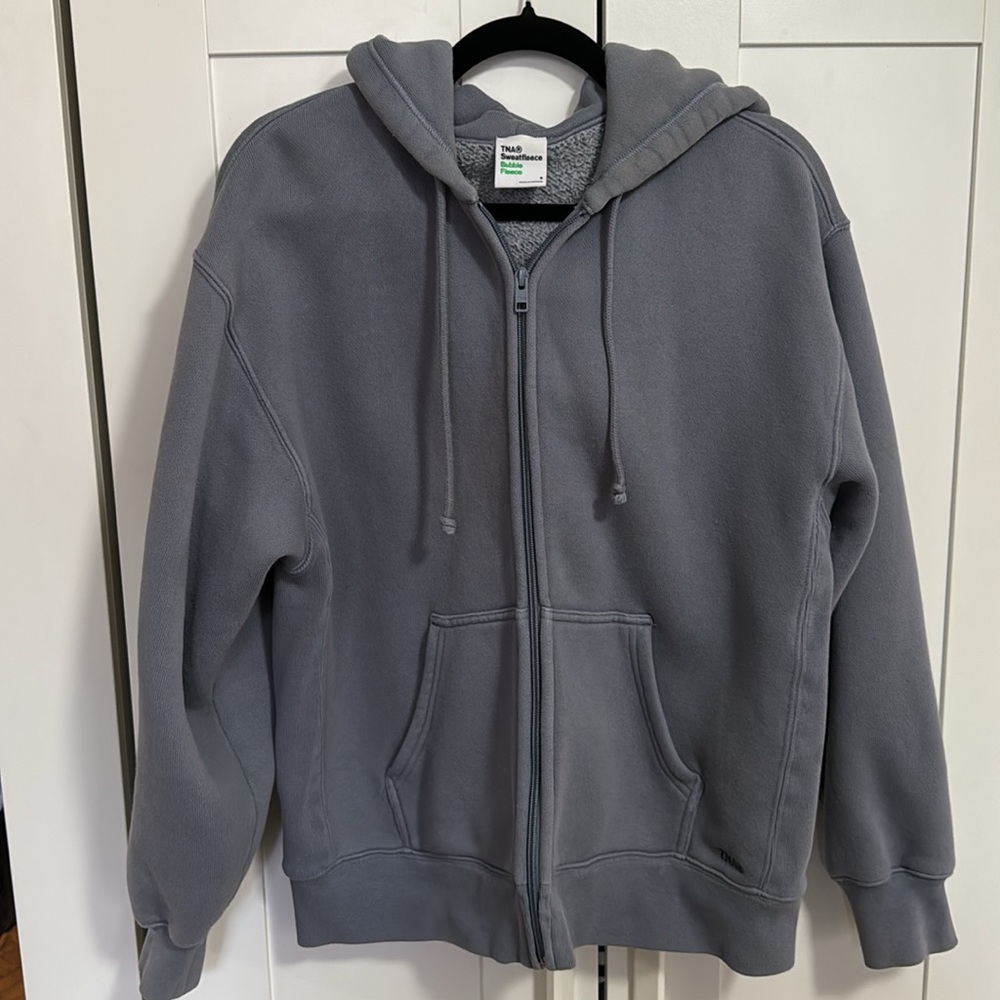 Aritzia Bubble Fleece Boyfriend Zip Hoodie - Picture 3 of 4